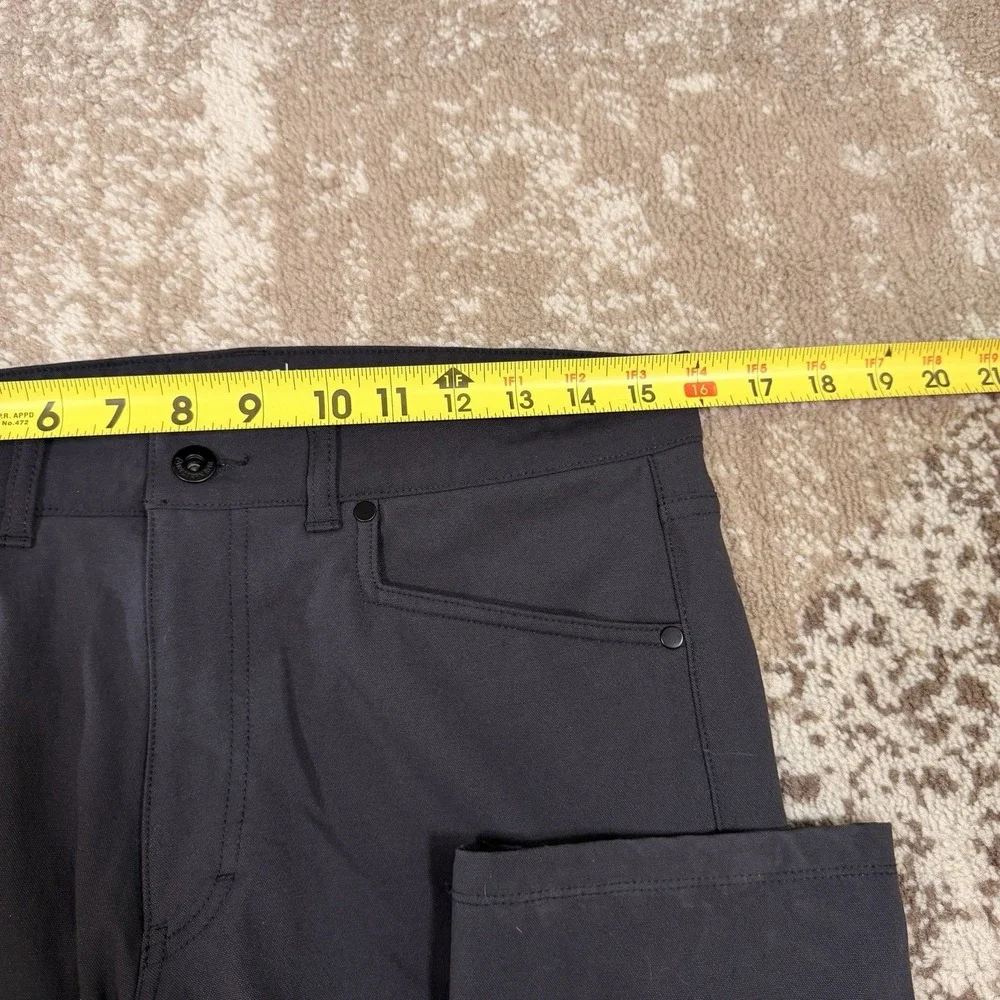 Western Rise Diversion Pants Mens 31x30 Slim Fit Black Stretch Travel Breathable